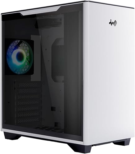 Amazon | IN WIN 強化ガラス製サイドパネル採用 ミドルタワーATX